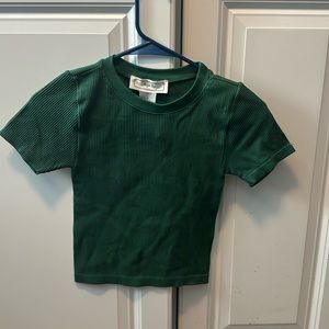 Emerald green fitted top